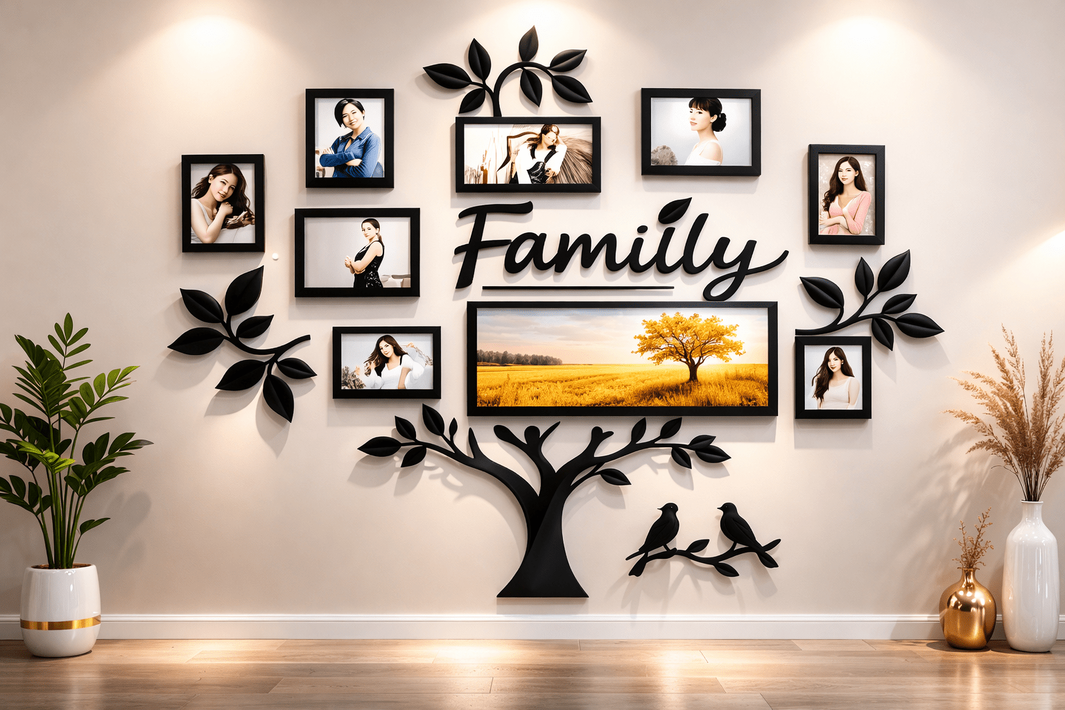 3D Family Tree Acrylic Wall Decor - AnsCart