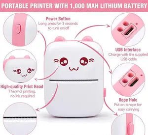 Portable Mini Pocket Printer BT Thermal Printer - AnsCart